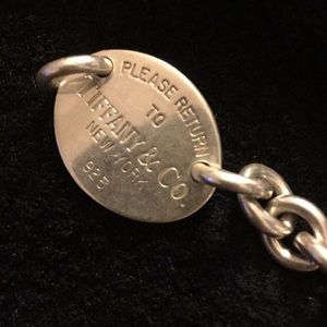 Tiffany & co. Please return tag necklace/choker